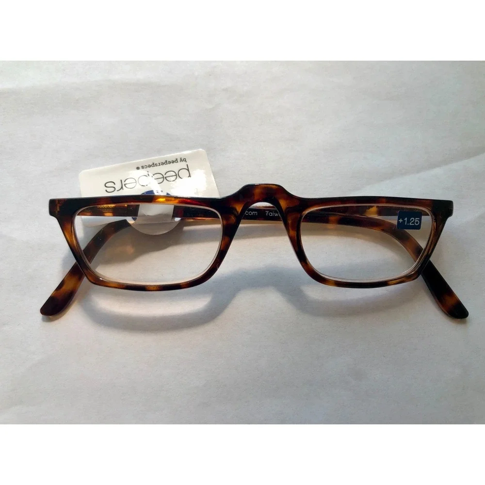 New Peepers Tortoise Shell Half Readers +1.25